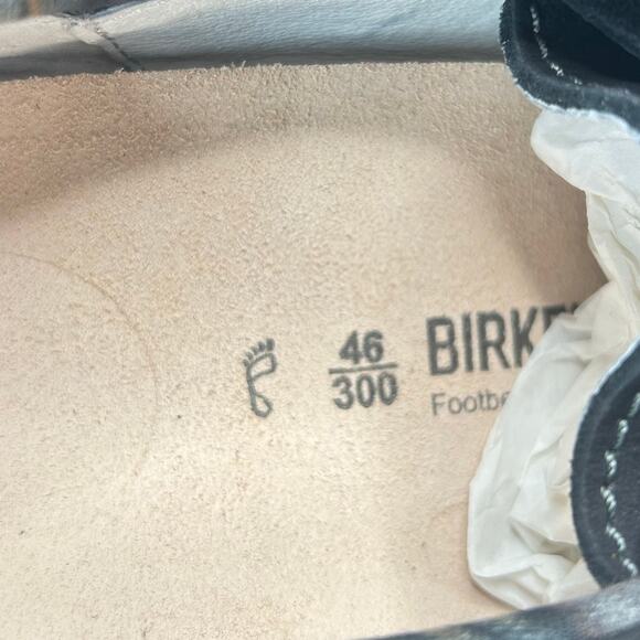 Birkenstock Pasadena Suede Moc Toe Shoe Nubuk Shoe Black Men 13/EU 46 NWB - Picture 9 of 10